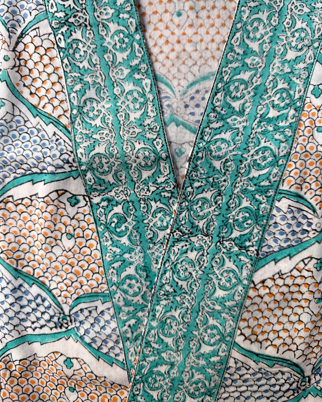 Madras kimono