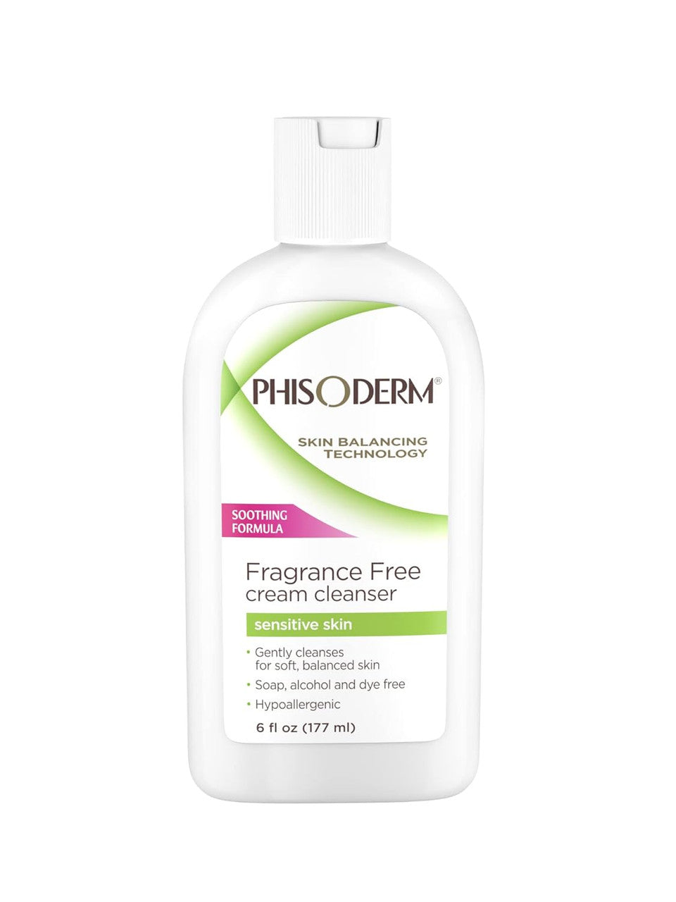Phisoderm  Fragrance Free Cream Cleanser, 6 Oz