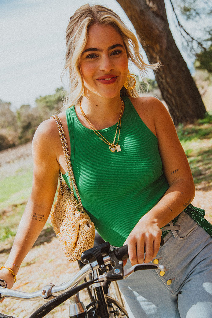 Agnès Vert Vest Top