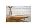 Malmousque - Conjunto con mesa de comedor extensible de 210 a 270 cm + 6 sillas Bastide de chapa de roble macizo