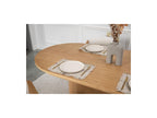 Malmousque - Conjunto con mesa de comedor extensible de 210 a 270 cm + 6 sillas Bastide de chapa de roble macizo