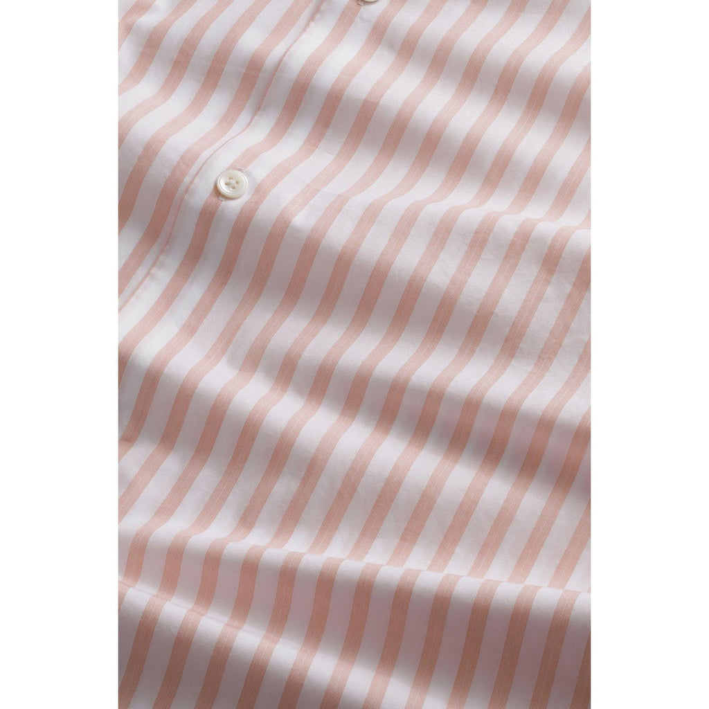 Camisa Freddy sin bolsillo - Rayas terracota