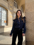 Chemise En Jean À Volants Elena