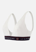 Soutien-Gorge Triangle Sans Armature Séduisante En Coton - Blanche