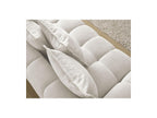 Everest - Sofá recto convertible con arcón - Tejido texturizado - 5 cojines