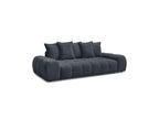 Everest - Sofá recto convertible con arcón - Tejido texturizado - 5 cojines