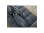 Everest - Sofá recto convertible con arcón - Tejido texturizado - 5 cojines