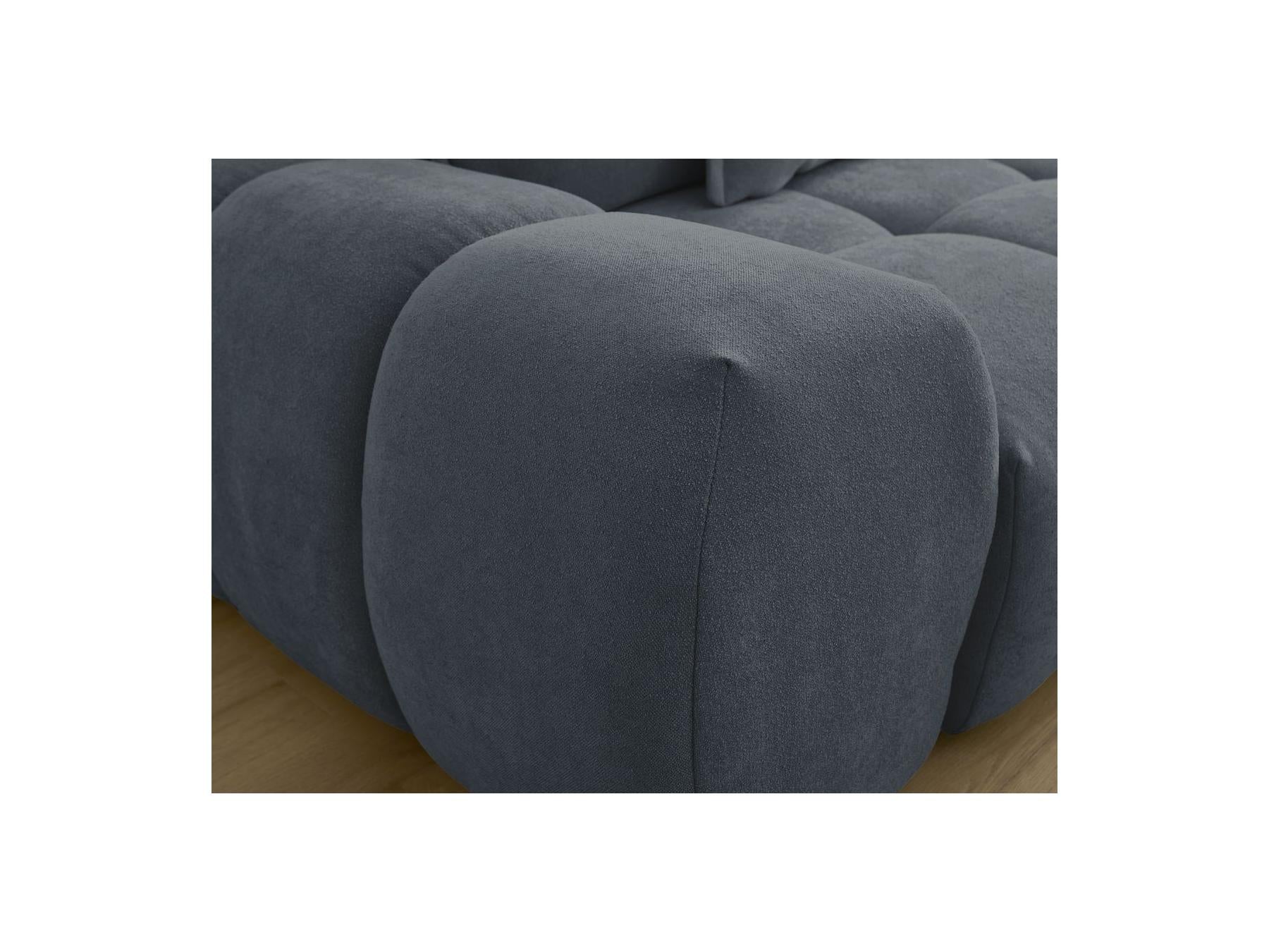 Everest - Sofá recto convertible con arcón - Tejido texturizado - 5 cojines