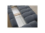 Everest - Sofá recto convertible con arcón - Tejido texturizado - 5 cojines