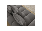 Everest - Sofá recto convertible con arcón - Tejido texturizado - 5 cojines