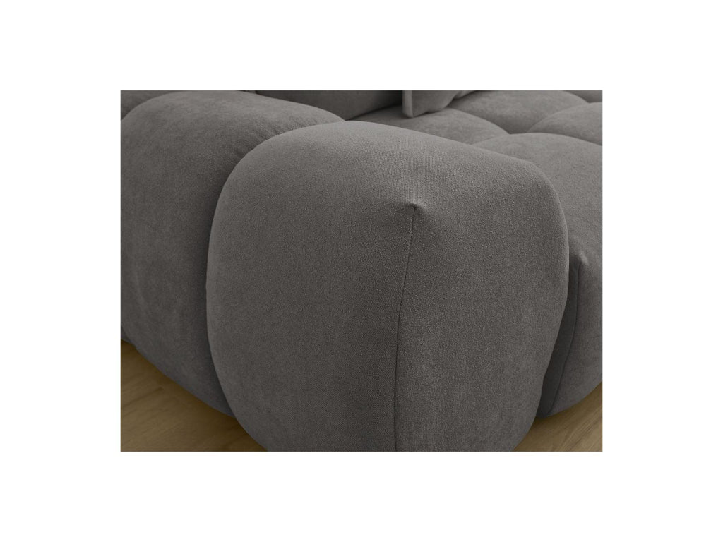 Everest - Sofá recto convertible con arcón - Tejido texturizado - 5 cojines