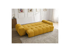 Everest - Sofá recto convertible con arcón - Tejido texturizado - 5 cojines