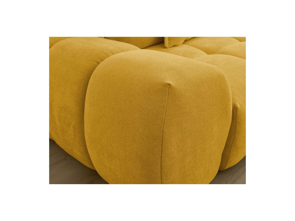 Everest - Sofá recto convertible con arcón - Tejido texturizado - 5 cojines