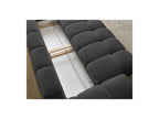 Everest - Sofá recto convertible con arcón - Tejido texturizado - 5 cojines
