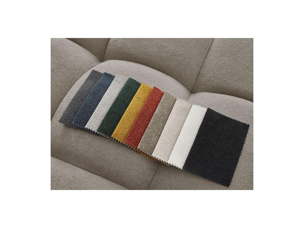 Everest - Sofá recto convertible con arcón - Tejido texturizado - 5 cojines