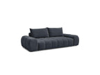 Everest - Sofá recto convertible con arcón - Tejido texturizado - 2 cojines