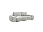 Everest - Sofá recto convertible con arcón - Tejido texturizado - 2 cojines