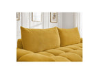 Everest - Sofá recto convertible con arcón - Tejido texturizado - 2 cojines
