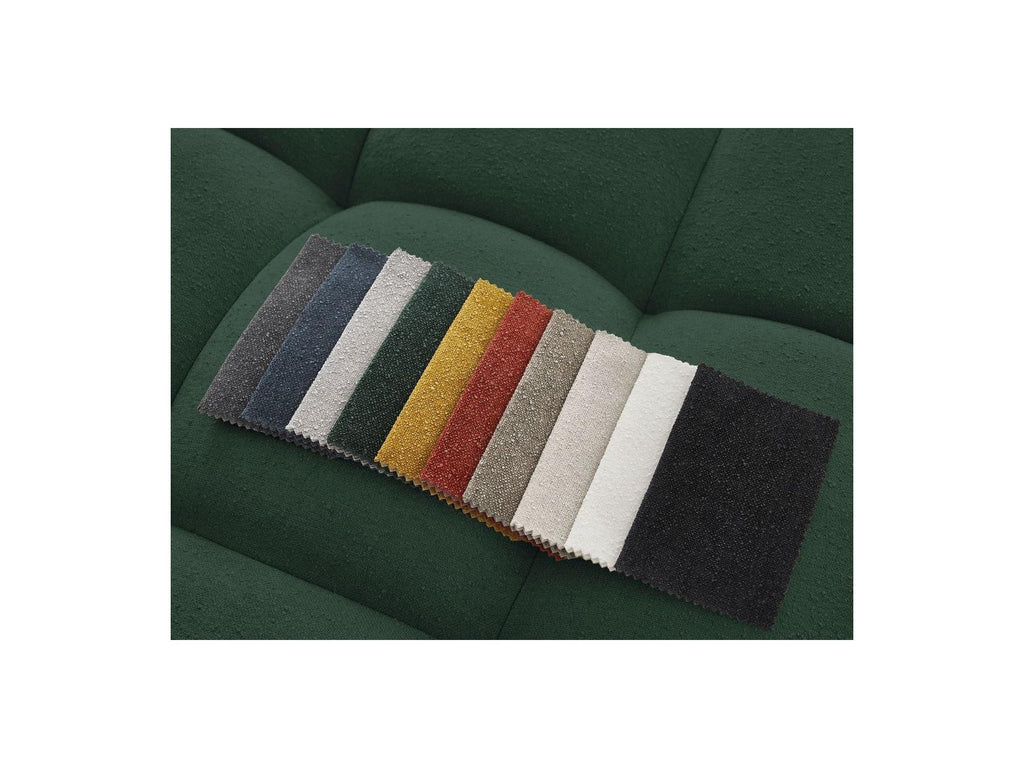 Everest - Sofá recto convertible con arcón - Tejido texturizado - 2 cojines