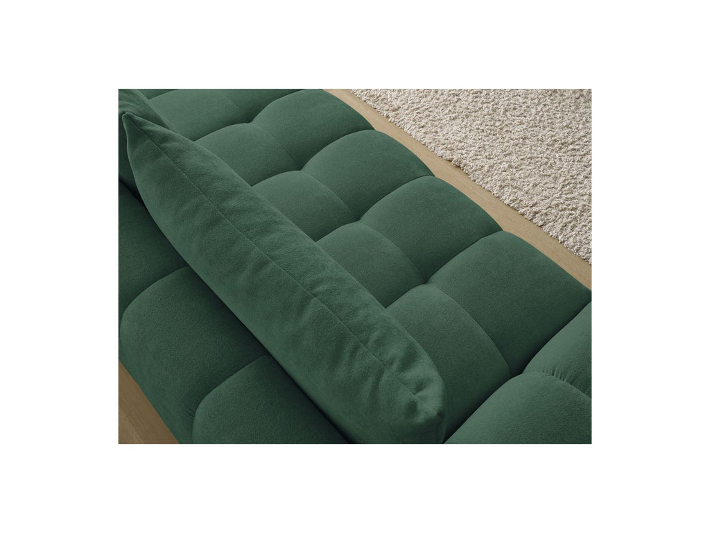 Everest - Sofá recto convertible con arcón - Tejido texturizado - 2 cojines