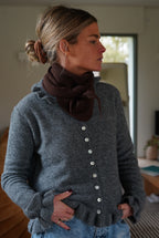 Chocolate Knit Max Scarf
