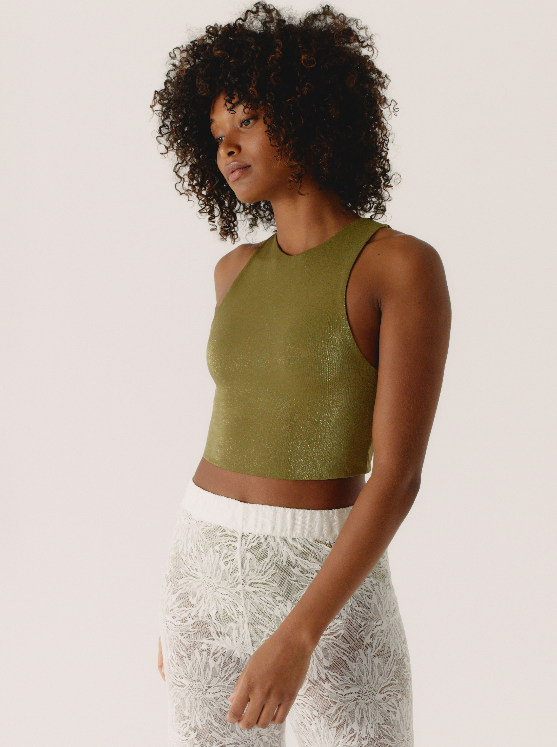 Top Shiny Khaki