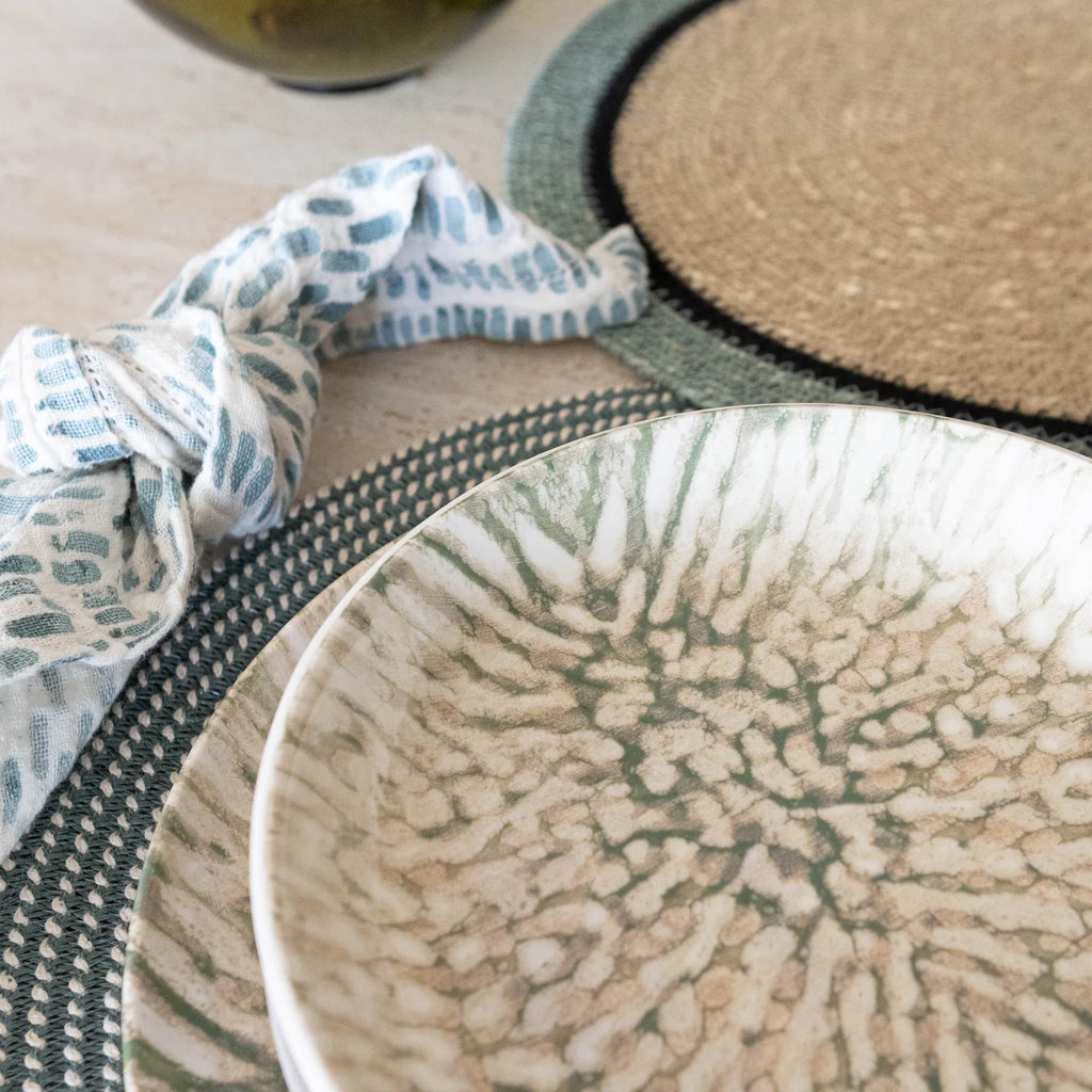 Jade - Set of 6 Dessert Plates - 20 cm - Stoneware