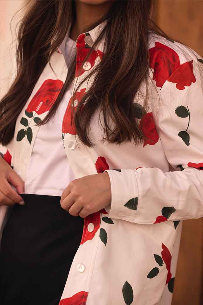 Chaqueta Larissa Rosa Rojo