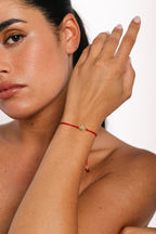 Bracelet Cordon Rosa - Rouge