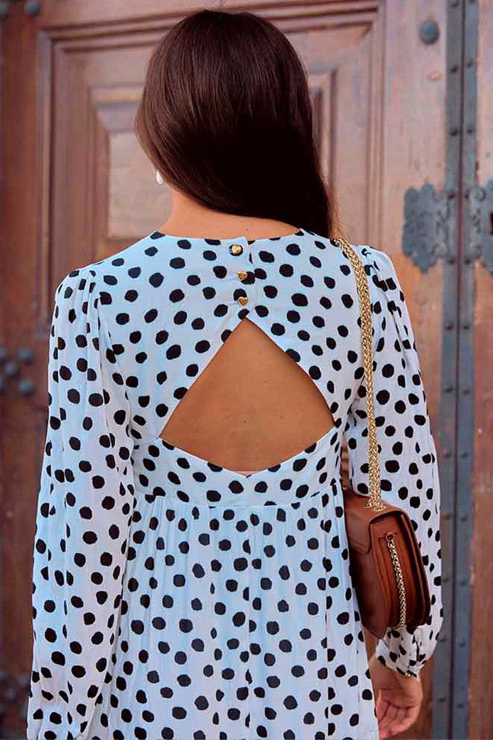 Vestido Pétia Lunares Negro