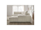 Everest - Panoramic Sofa Bed with Storage - Textured Fabric - Right-Hand Corner - 6 Cushions