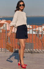 Albertina Navy Skort