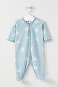 Sleepsuit - Blue And White - Baby Boy