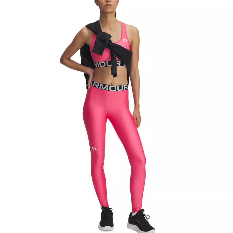 Legging Heatgear - Roze, Wit. - Dames