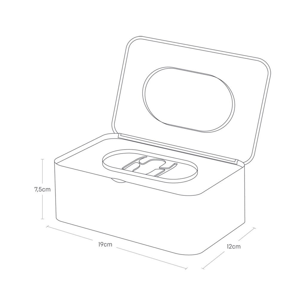 Caja Para Toallitas Húmedas - Blanco