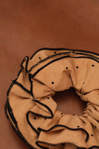Maxi coletero Froufrou de lunares camel