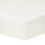 Drap Housse - Lin Uni - 100% Lin Lavé - Blanc Cassé