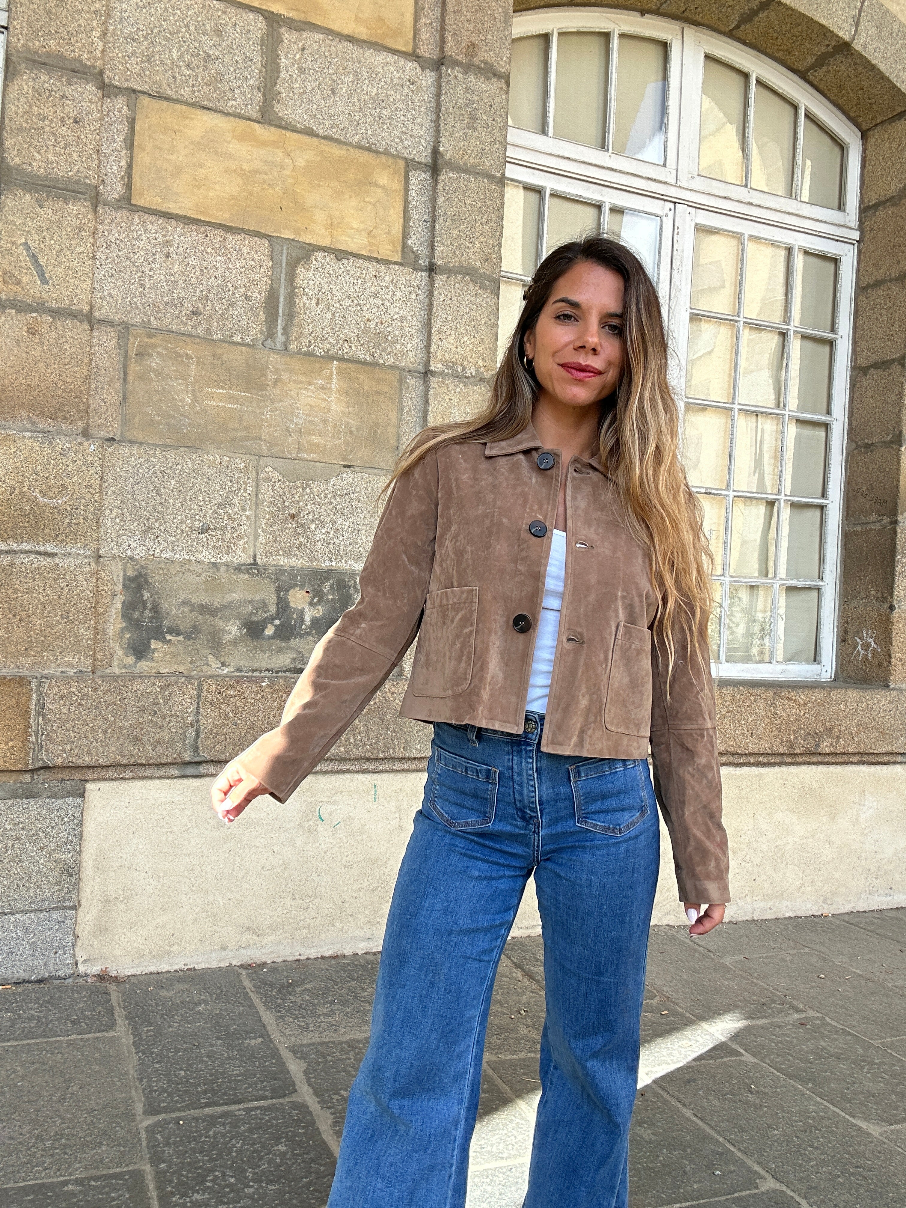 Veste effet daim Aline