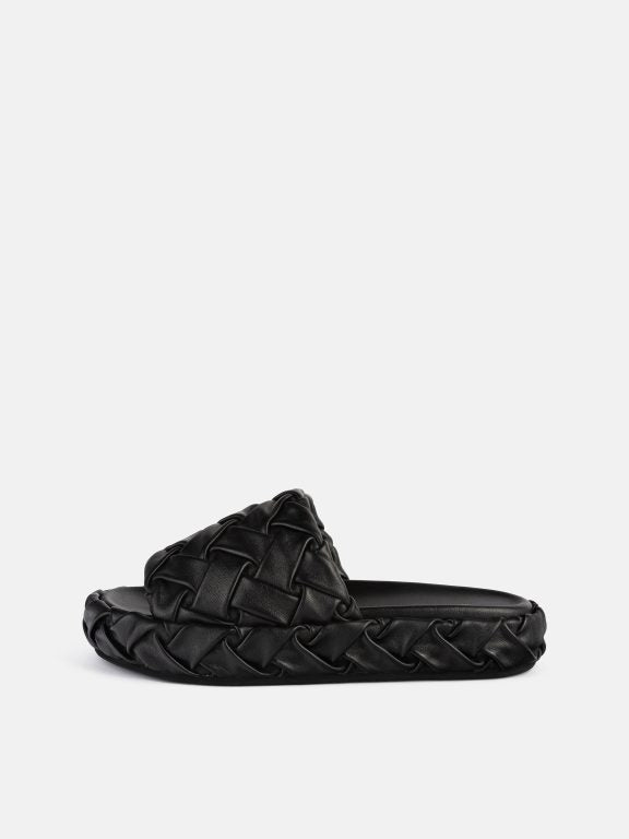 Mules Hibiscus Hues - Nero