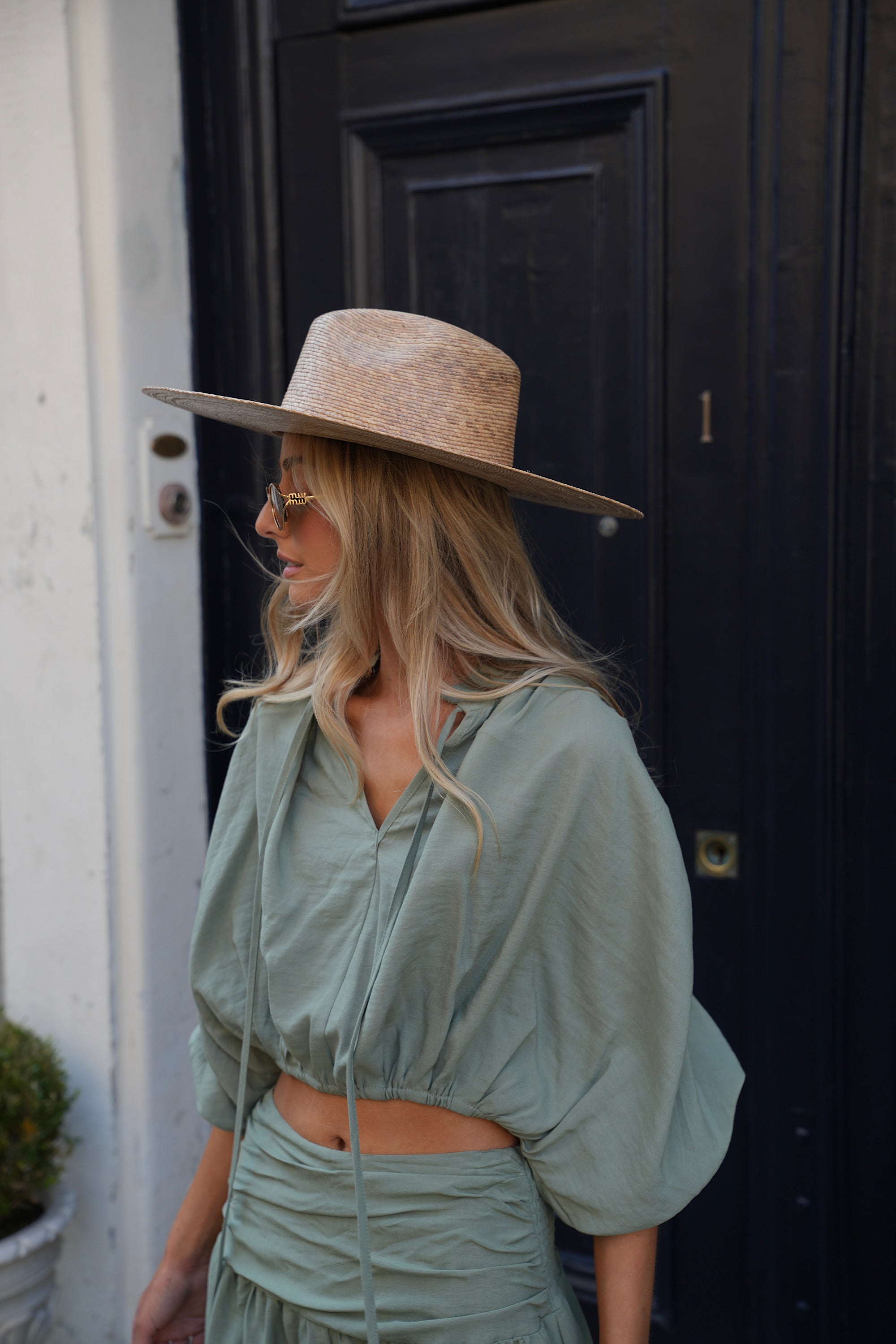 Blusa corta Ugo - Caqui