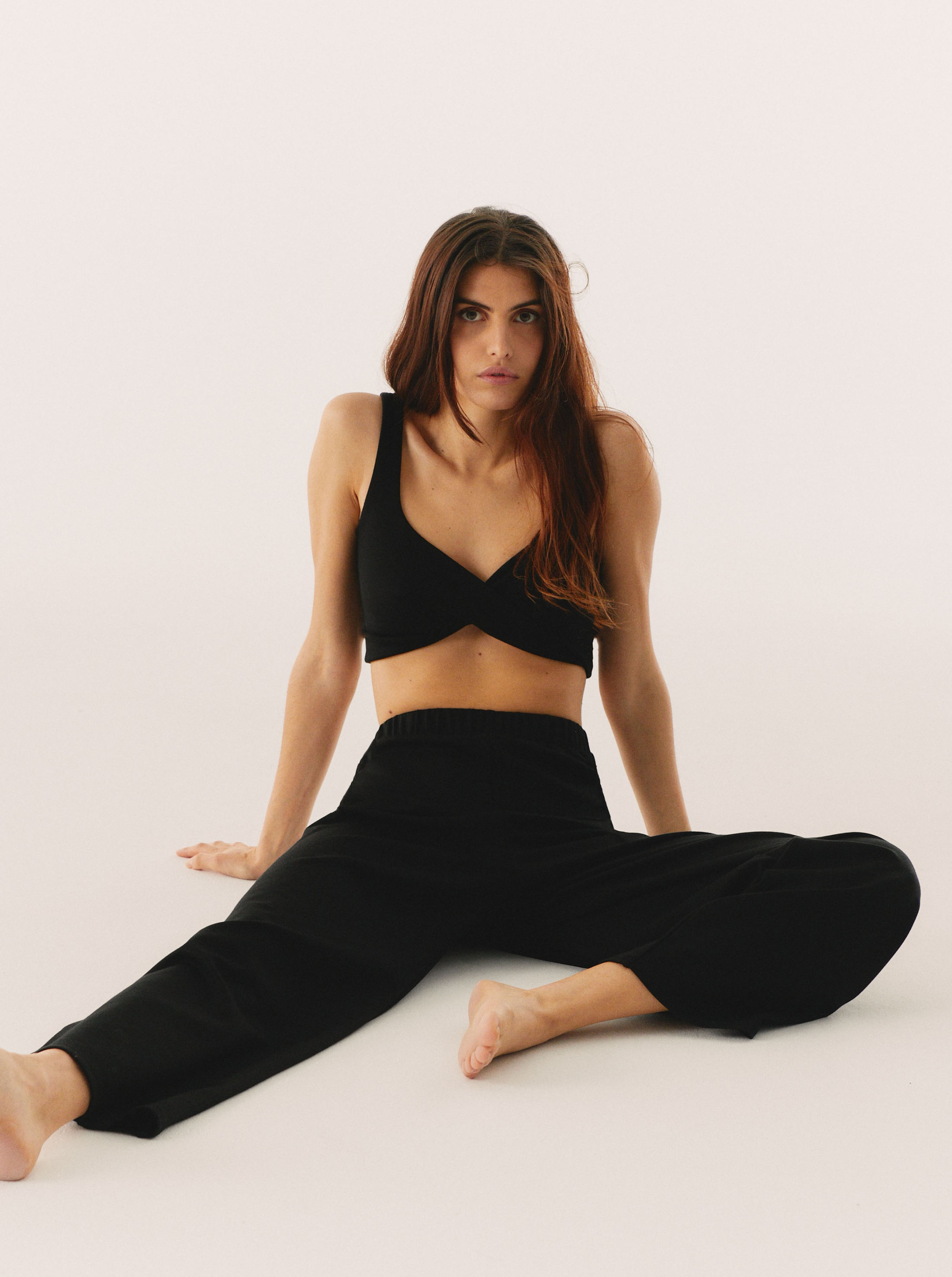 Pantalones negros fáciles (antiguos)