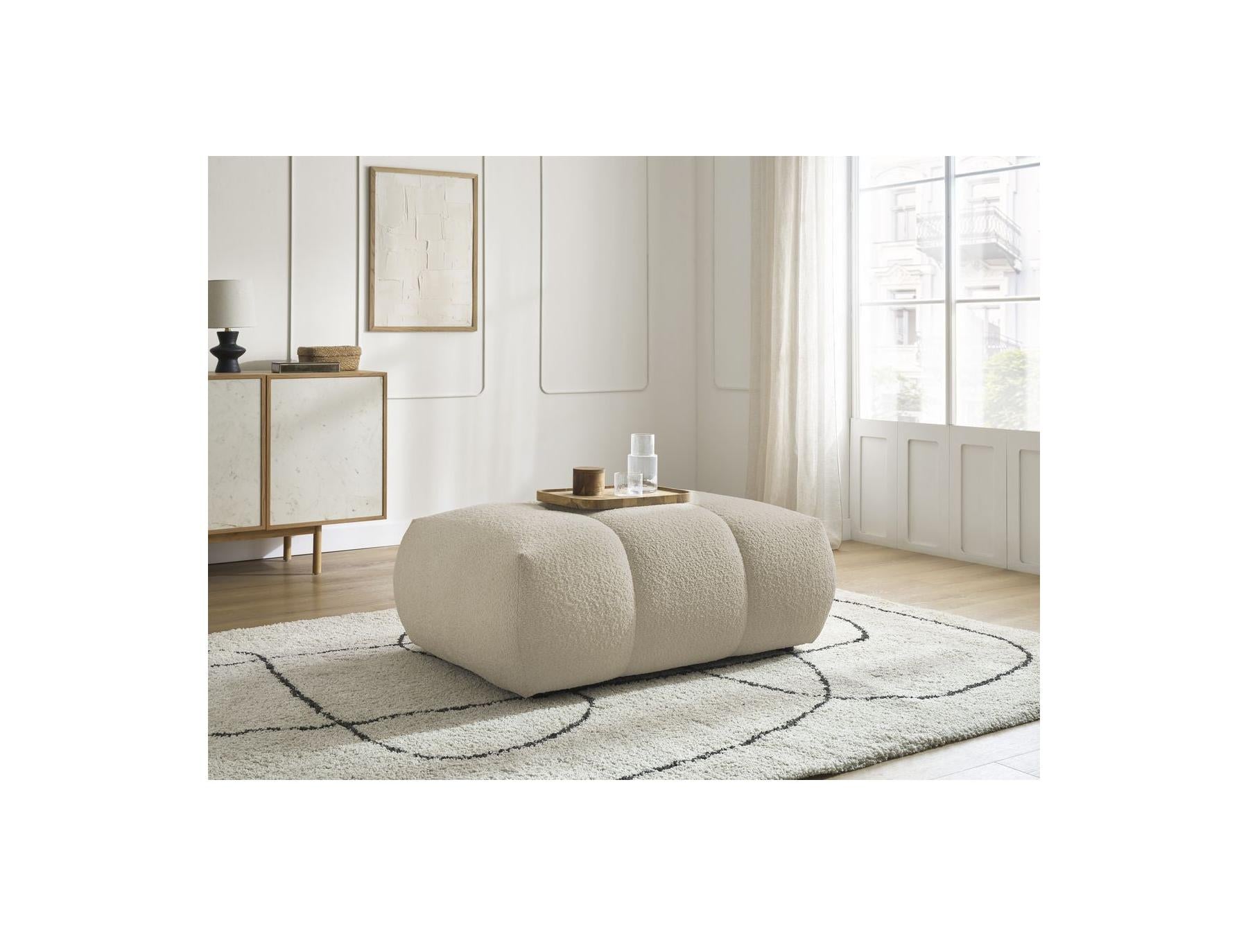 Fuji - Puf - Tejido bouclé