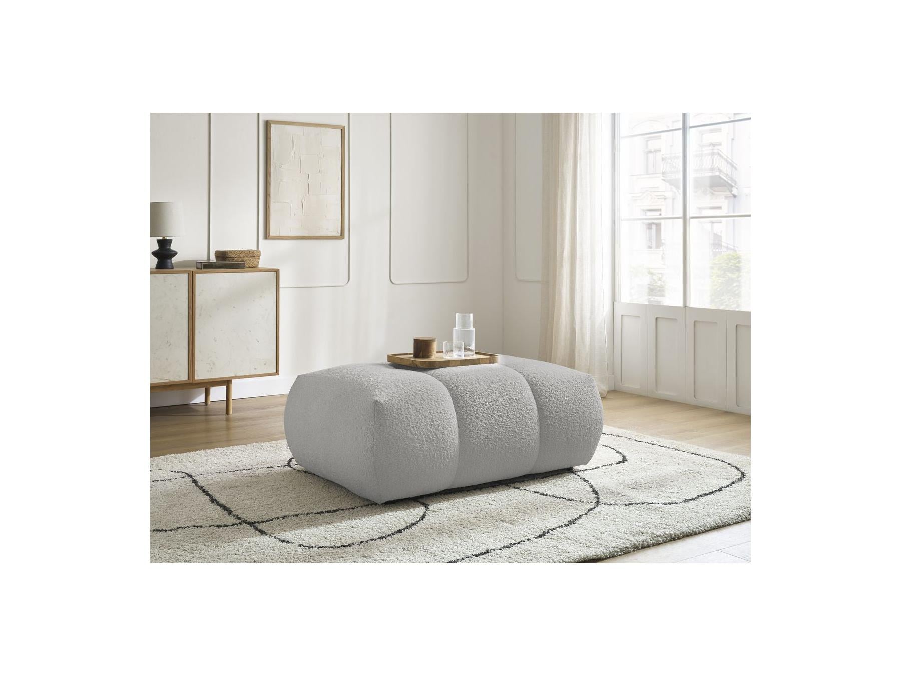 Fuji - Puf - Tejido bouclé