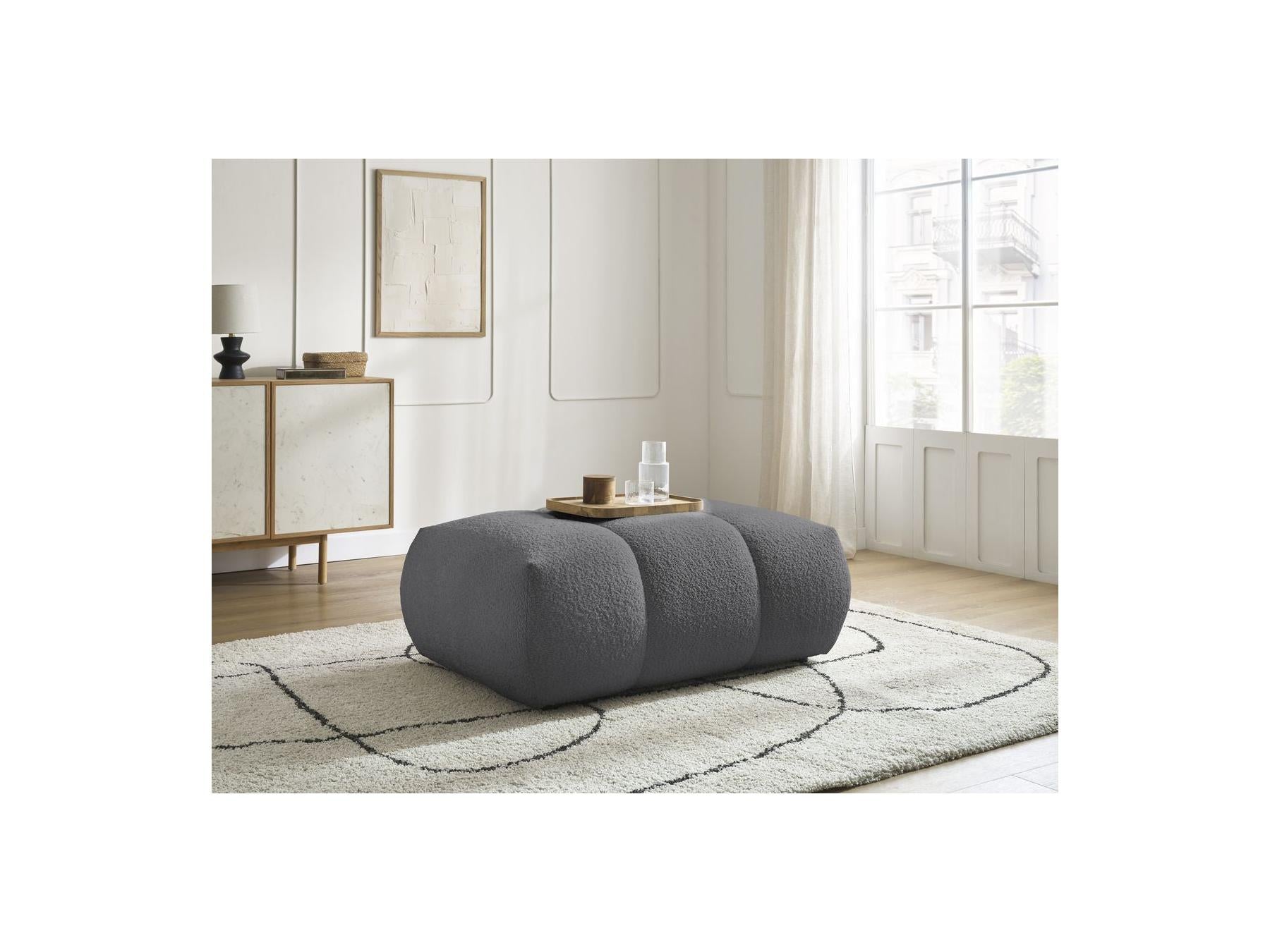 Fuji - Puf - Tejido bouclé
