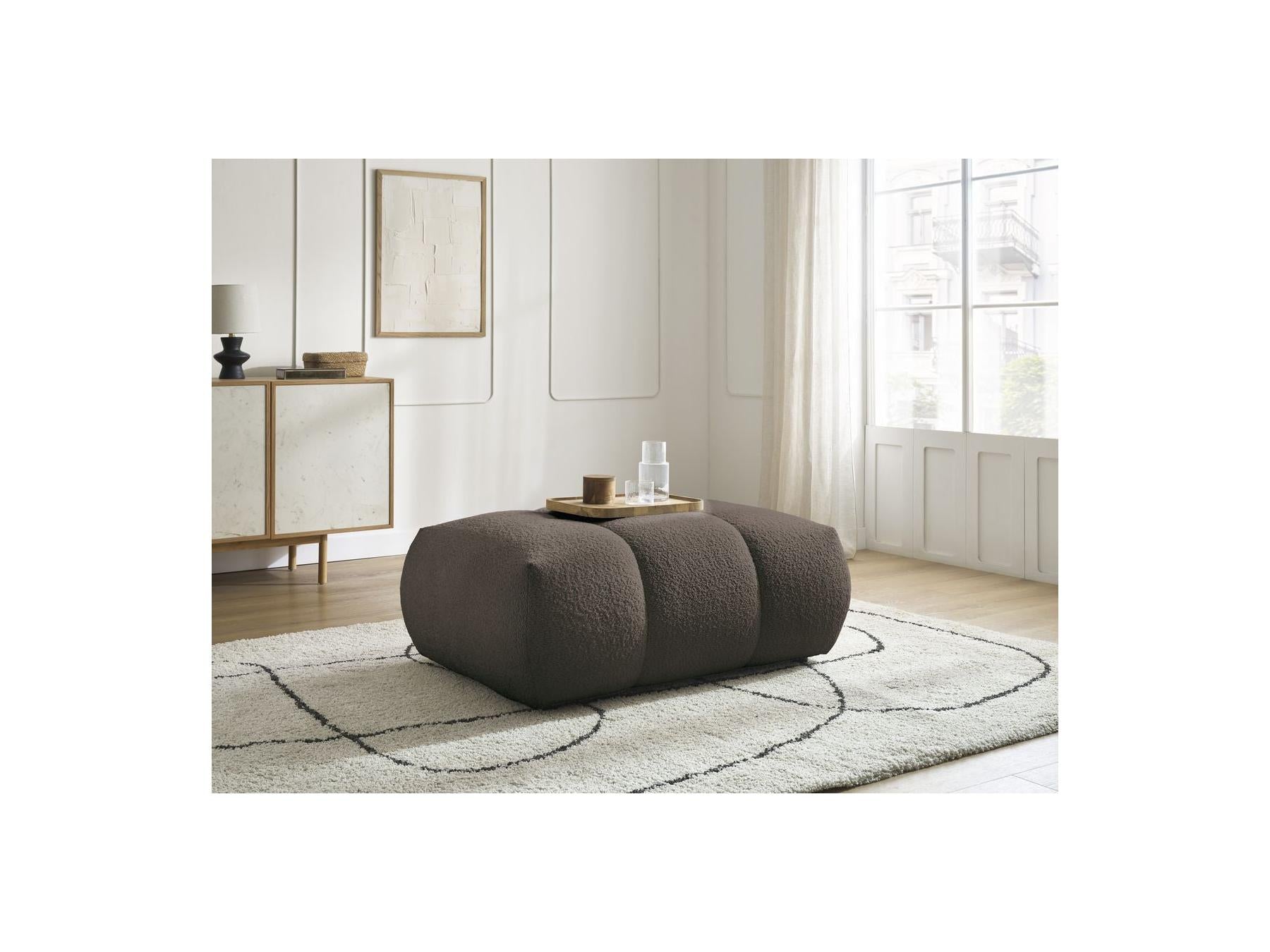 Fuji - Puf - Tejido bouclé