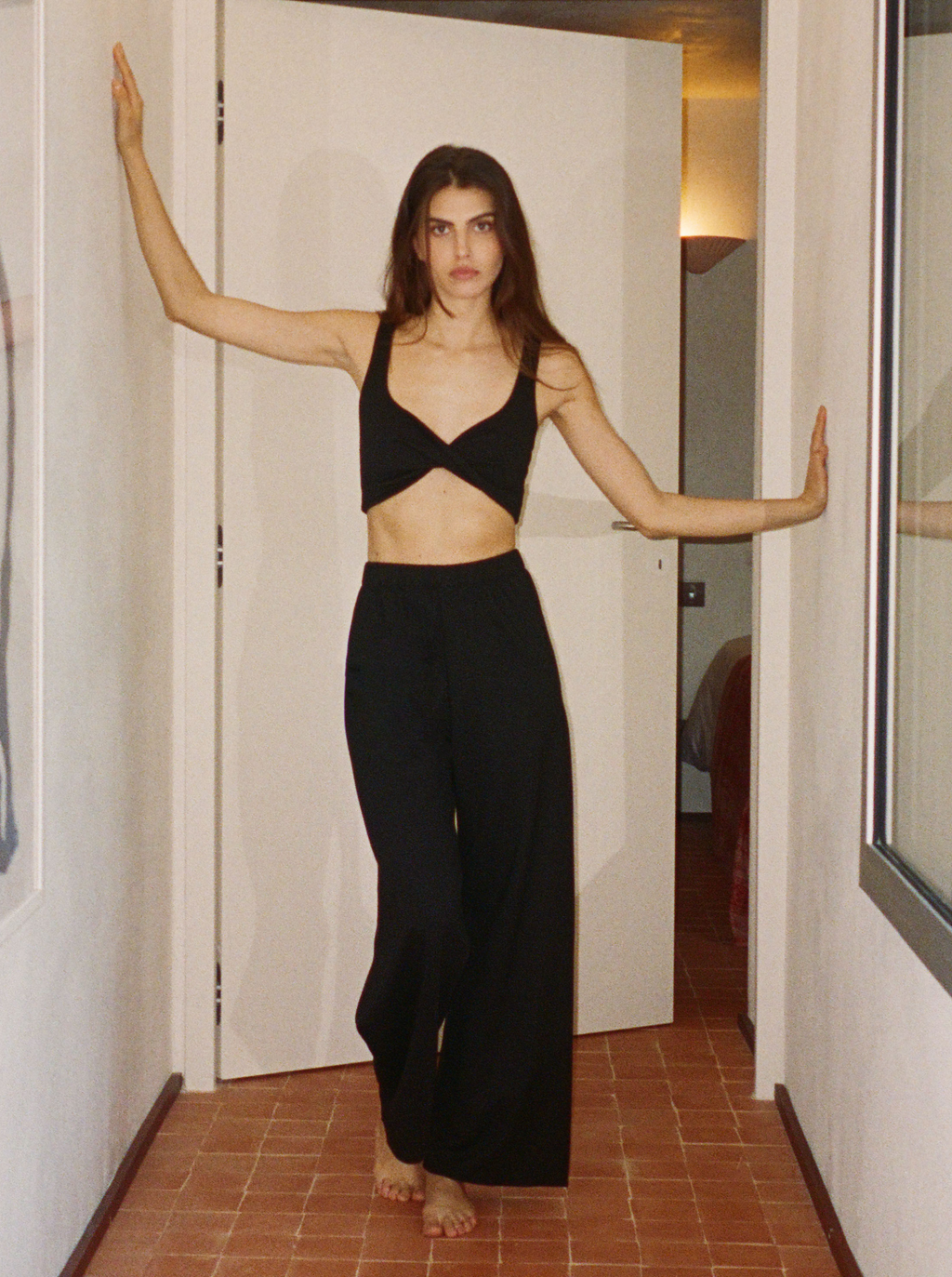Pantalones negros fáciles (antiguos)