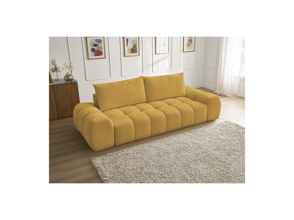 Everest - Fixed 3-Seater Straight Sofa - Flecked Fabric - 2 Cushions
