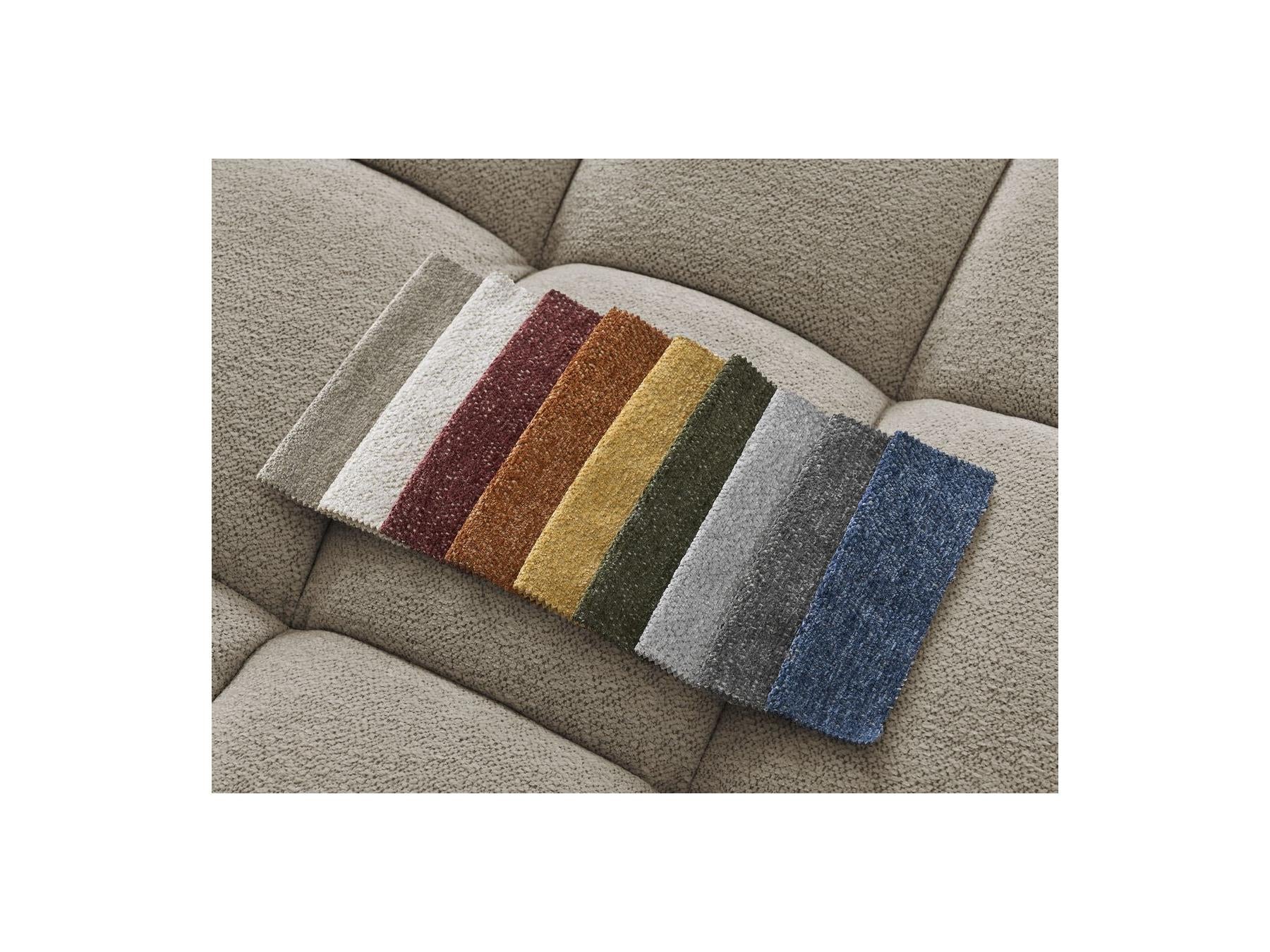 Everest - Fixed 3-Seater Straight Sofa - Flecked Fabric - 2 Cushions