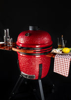 Barbecue Kamado - Barbecue Fumoir En Céramique - 21" - Rouge