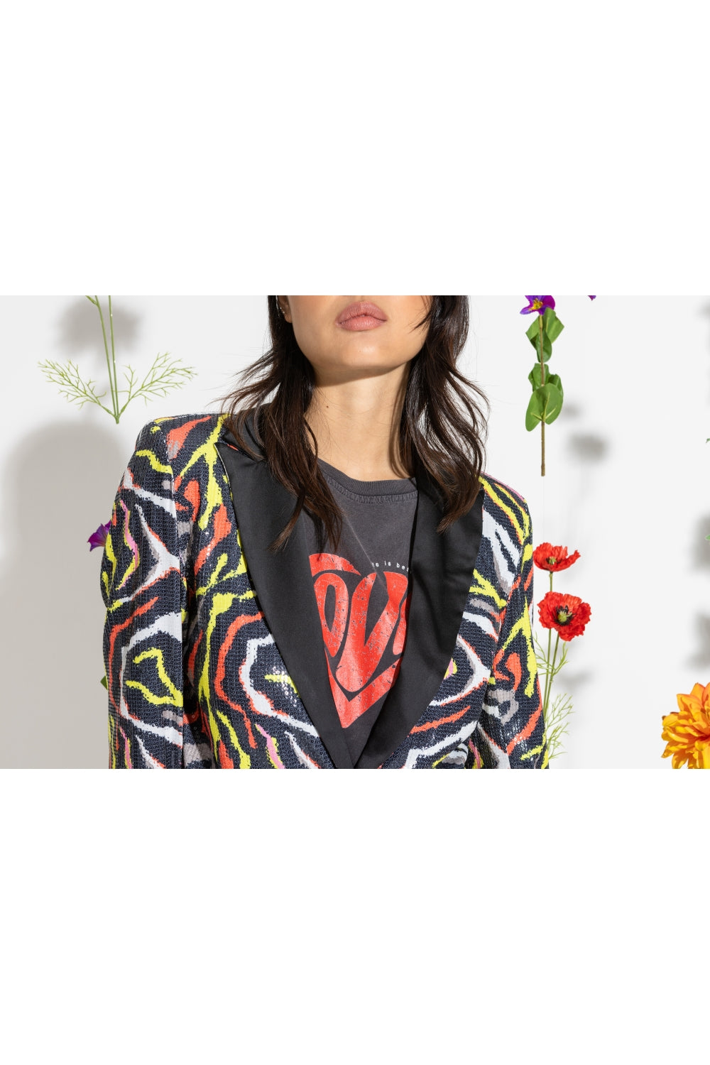 Blazer Blondie Zebra - Mehrfarbig
